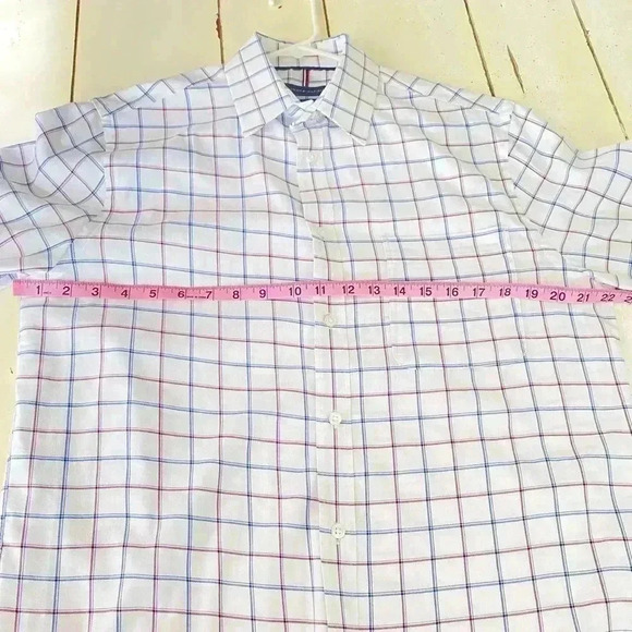Tommy Hilfiger All-Season Stretch Dress Shirt Mens Size M 15-15 1/2 32/33 White - Picture 3 of 7